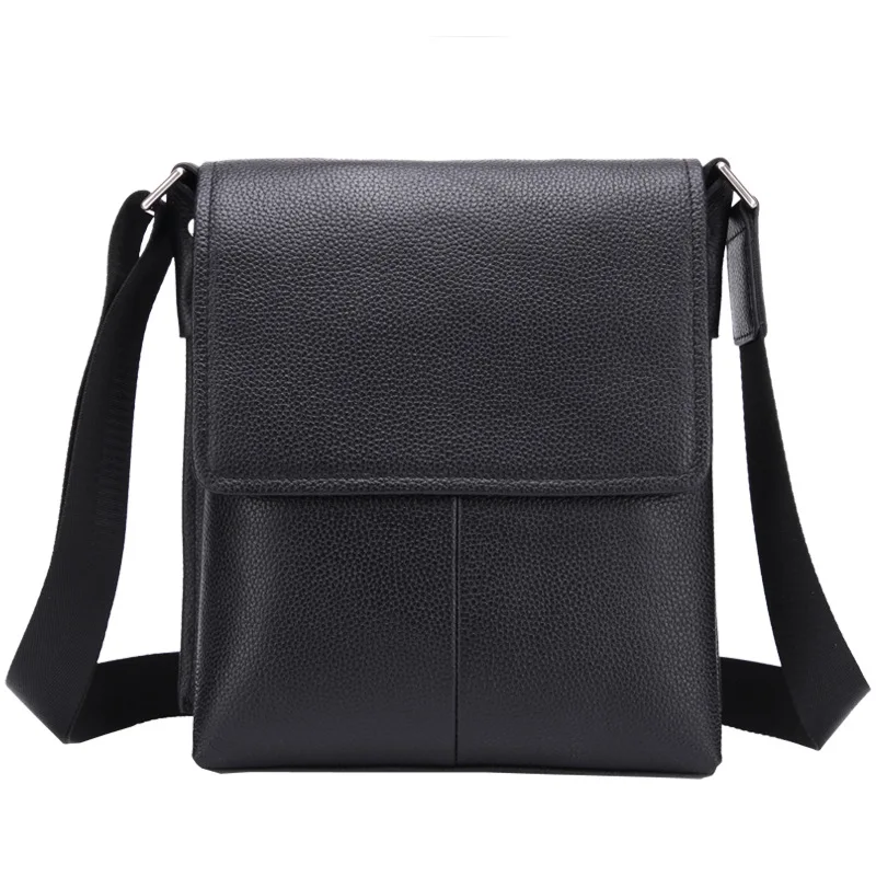حقيبة كروس عصرية للتنقل من الجلد الطبيعي بكتف واحد حقيبة كروس بطبقة علوية من جلد البقر حقيبة أعمال كلاسيكية
