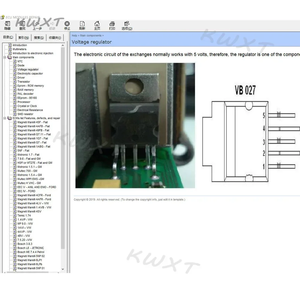 2023 ECU Repair Software ECU Modules Repair Pinout Immo Location Including Multimeters Transistor EEprom Defects Car Repair Tool