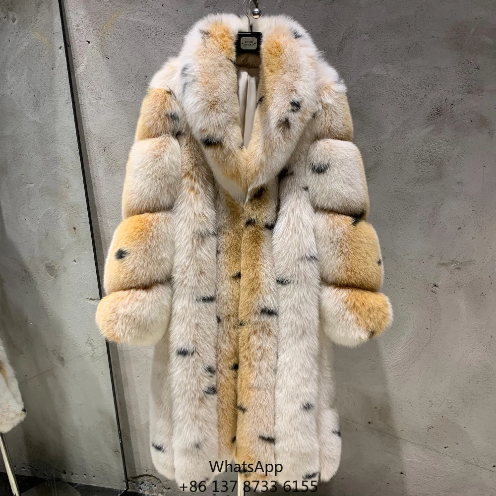 Factory Wholesale Fox Fur Jackets 2025 Long Style Fur Coats Women's Spot Fur Coat
