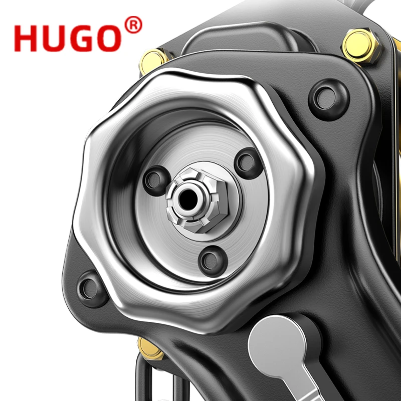 HUGO Hand Wrench Hoist Lifting Machine 0.75/1.5/3/6/9 Ton Manual Operated Chain Hoist Hand Wire Rope Crane Lever Block