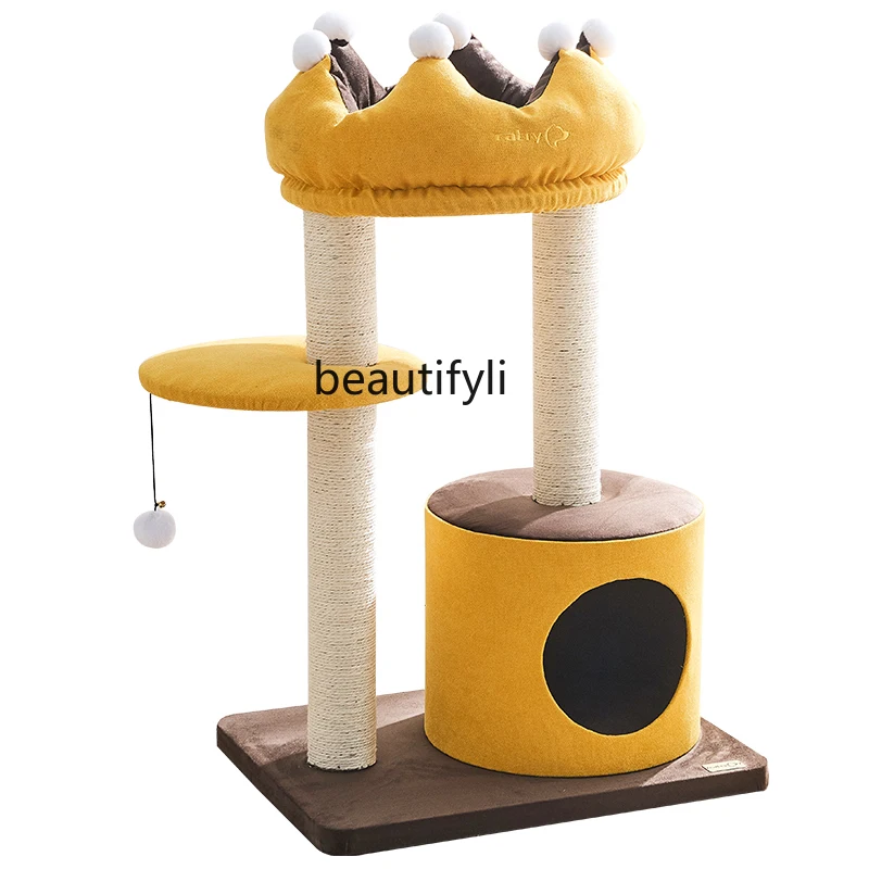 Small Crown Cat Climbing Frame Sisal Pet Supplies Cat Tree Cat Rack One