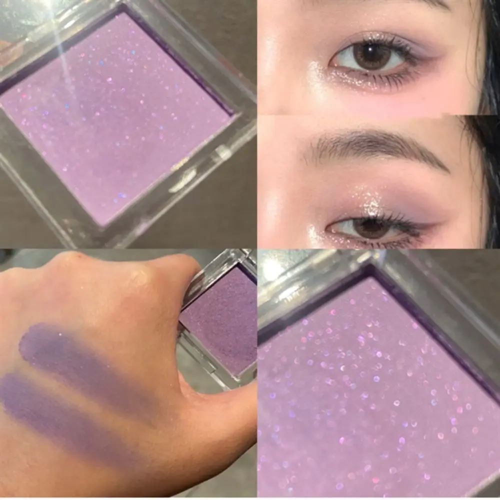 Sombra de ojos monocromática impermeable, mate brillante sombra de ojos, brillo brillante, lentejuelas, sombra de ojos, Cosméticos de maquillaje