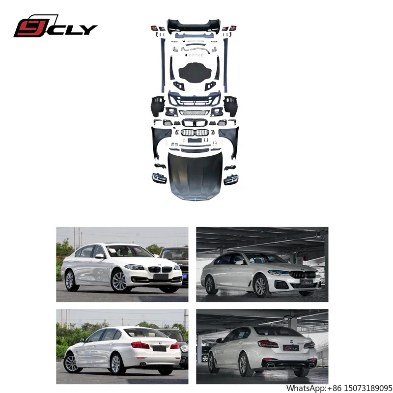 

Car Bumpers Body Kit for 5 Series 11-17 F10 Upgrade to 22 MT SPORT Model Front Bumper Assembly Grille Fender Headlight