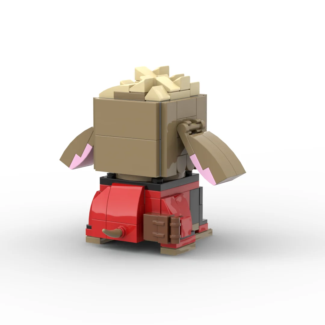 슈퍼 히어로 Brickheadz Dogpool MOC 빌딩 블록 DIY 피규어 어린이를위한 장난감 크리 에이 티브 선물