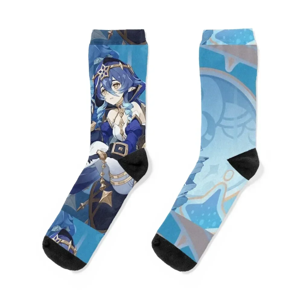 Layla レイラ Fantastical Evening Star Genshin Impact Socks set custom sports luxe Run Socks Girl Men's