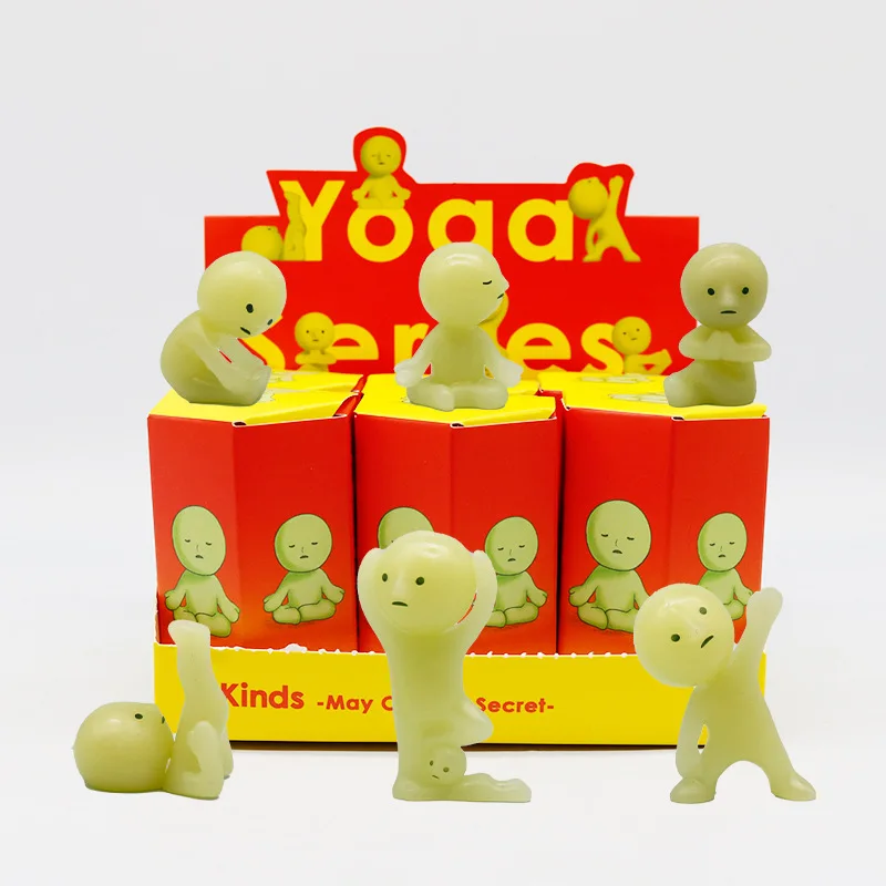 

Уголок для йоги Джун, японская интернет-знаменитость, светящаяся кукла, слепая коробка, игра в прилив, милый эльф, маленькая игрушка-орнамент