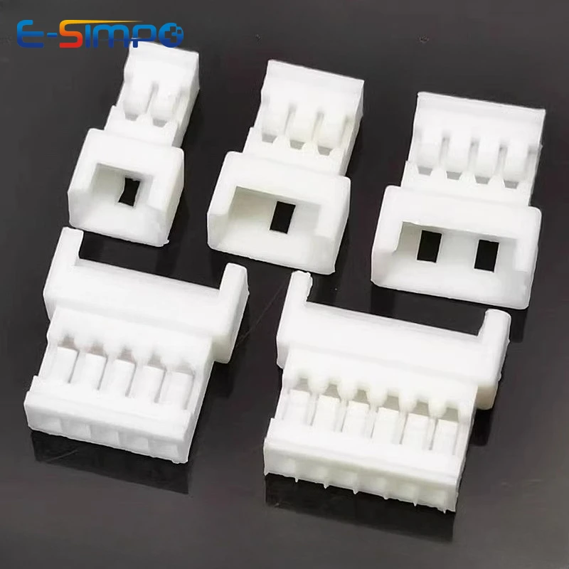 

50PCS JST1.25-R Receptacle Housing Air Docking 2A 3A 4A5A 6A 7A 8A 10A Mating Plastic Shell Female Plug Socket