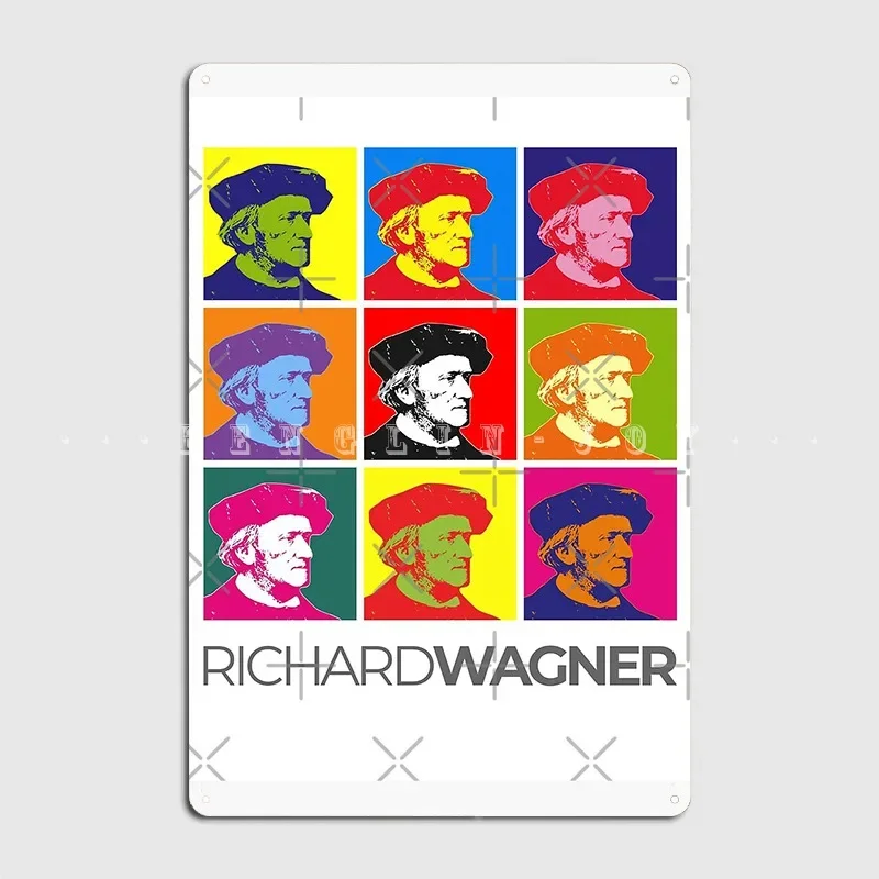 

Richard Wagner поп-арт портретный постер металлическая табличка плакат настенный паб домашние персонализированные таблички жестяная вывеска плакат