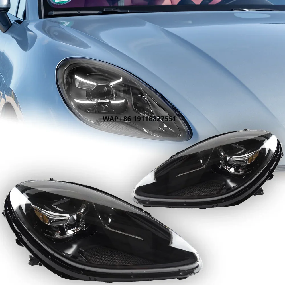 Car Lights for  Macan 2014-2019 95B Headlight Projector Lens Animation Signal Head Lamp LED Headlights Drl Automotive