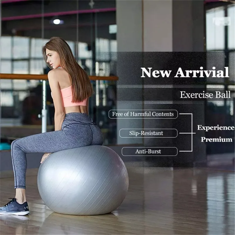 55/65/75cm Fitness Yoga Balance Ball Pregnant Women Rehabilitation Exercise Pilates Accessories Explosion-proof Yoga Core Ball