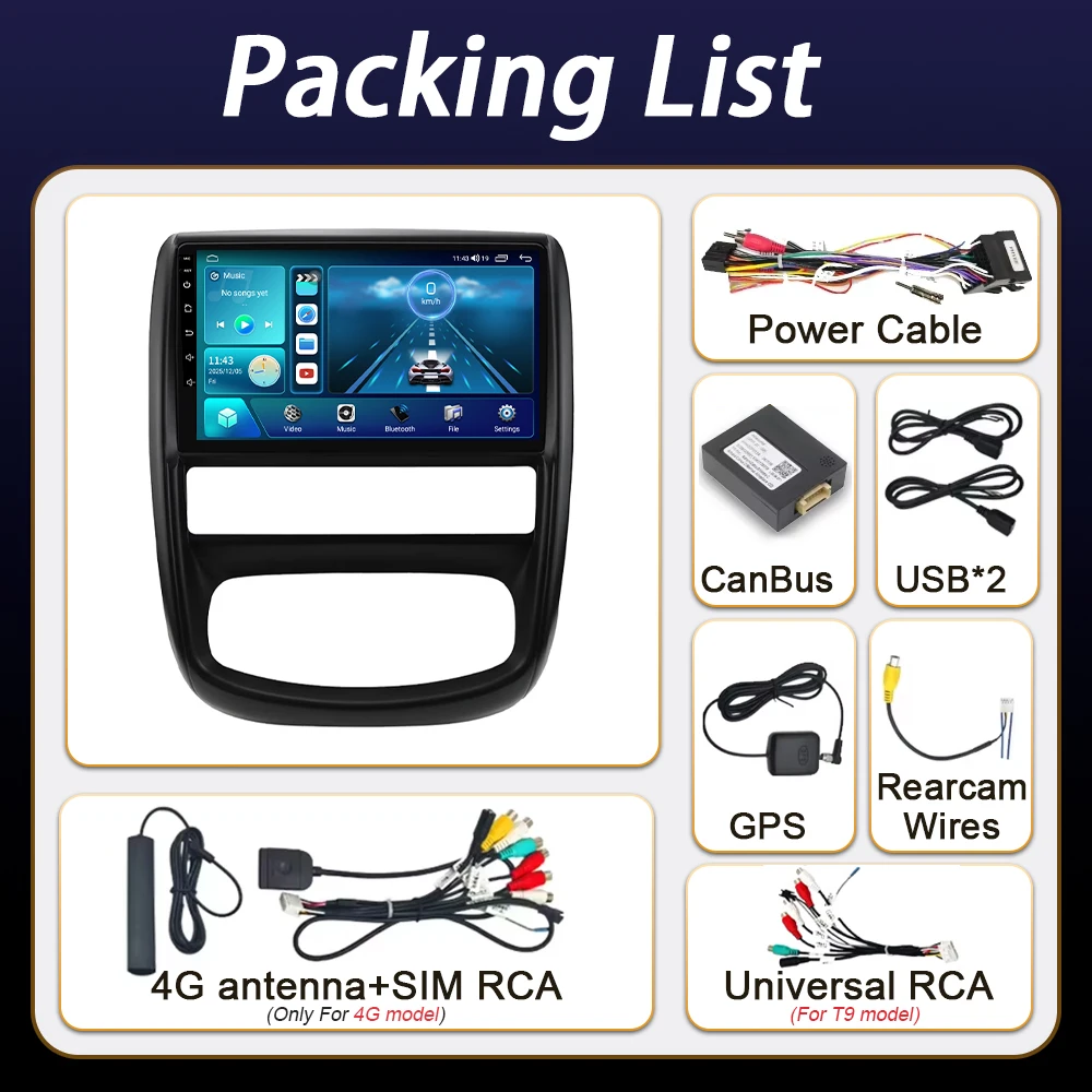 Android Auto Carplay Car Radio For Renault Duster 1 2010 - 2015 For Nissan terrano 2014 - 2020 Stereo Head Unit Wireless DSP SWC