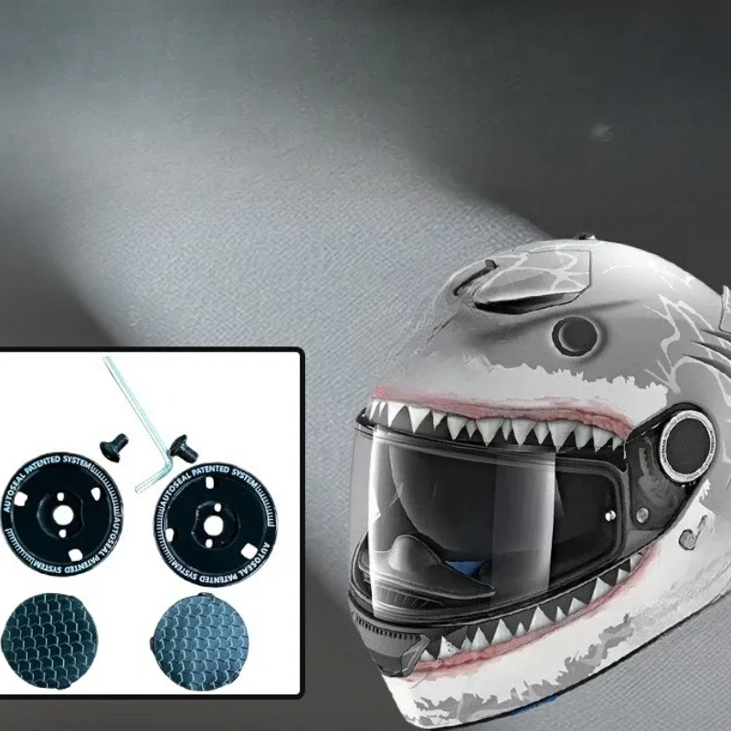

For SHARK Spartan Carbon Brazing Helmet Lens Holder Lens Base Accessories Modification