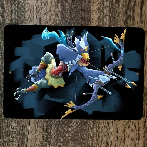 The Legend of Revali  Metal Wall Video Game Sign Poster