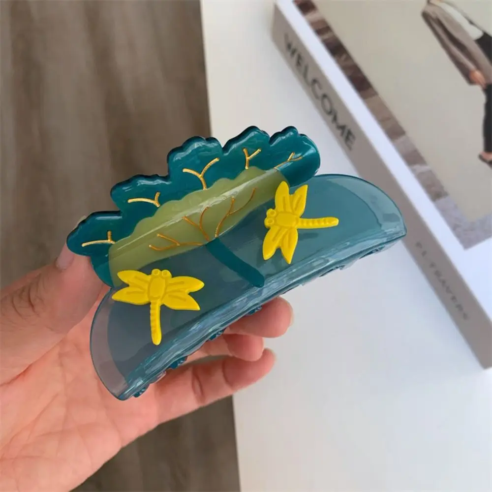 

Элегантный коготь для волос серии Ocean, уксусная кислота, раковина, коготь для волос, корейский стиль, высокий зажим для хвоста, геометрический зажим в виде акулы, ежедневный