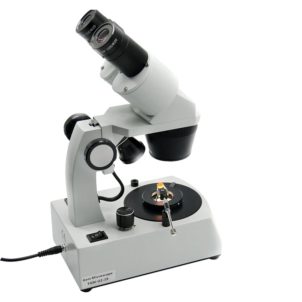 Professional High Quality Generation 2nd Straight Arm Type Gem Microscope With F19 Binocular Lens