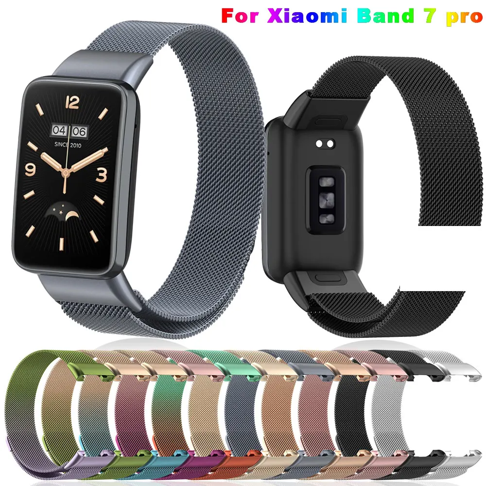 Metal Strap For Xiaomi Mi Band 7 Pro Bracelet Milanese Stainless Steel Wristband Bracelet For Mi band 7Pro mi band7 pro Straps