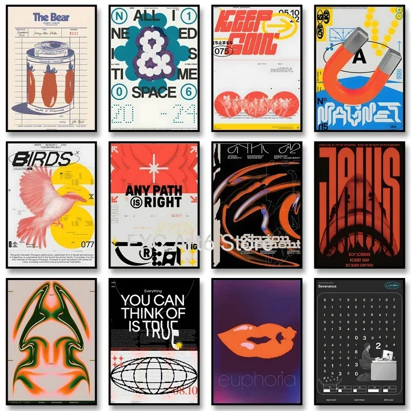 1 Stück Rahmenloses Vintage Abstraktes Klassisches Kunstposter Zeit & Raum Leinwanddruck Wandbild für Moderne Zimmer Schlafzimmer H