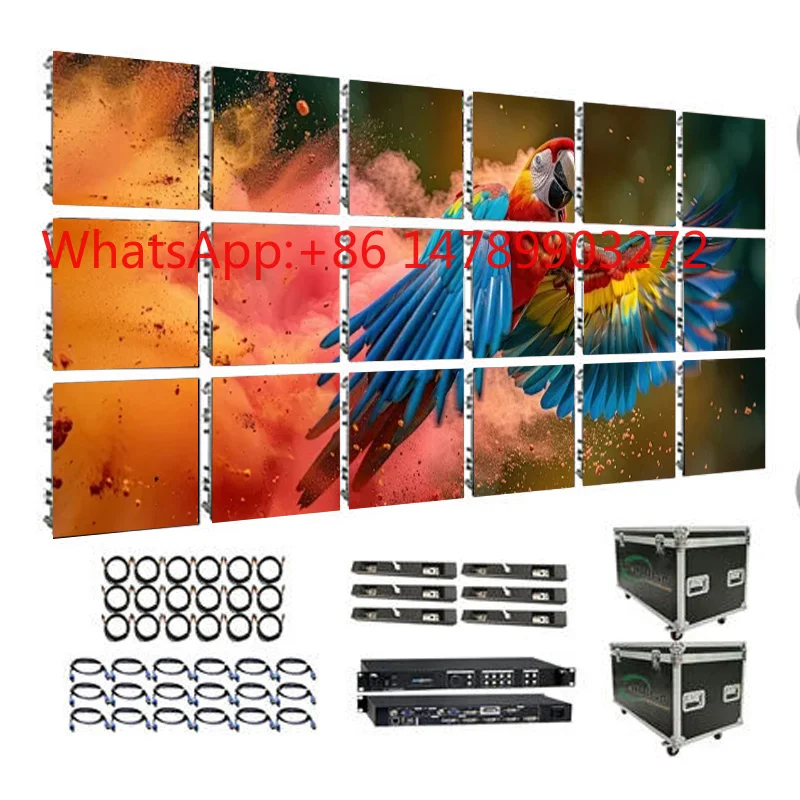 P2.976 500*1000mm Waterproof Full Color LED Panel Outdoor Stage Background Rental Screen