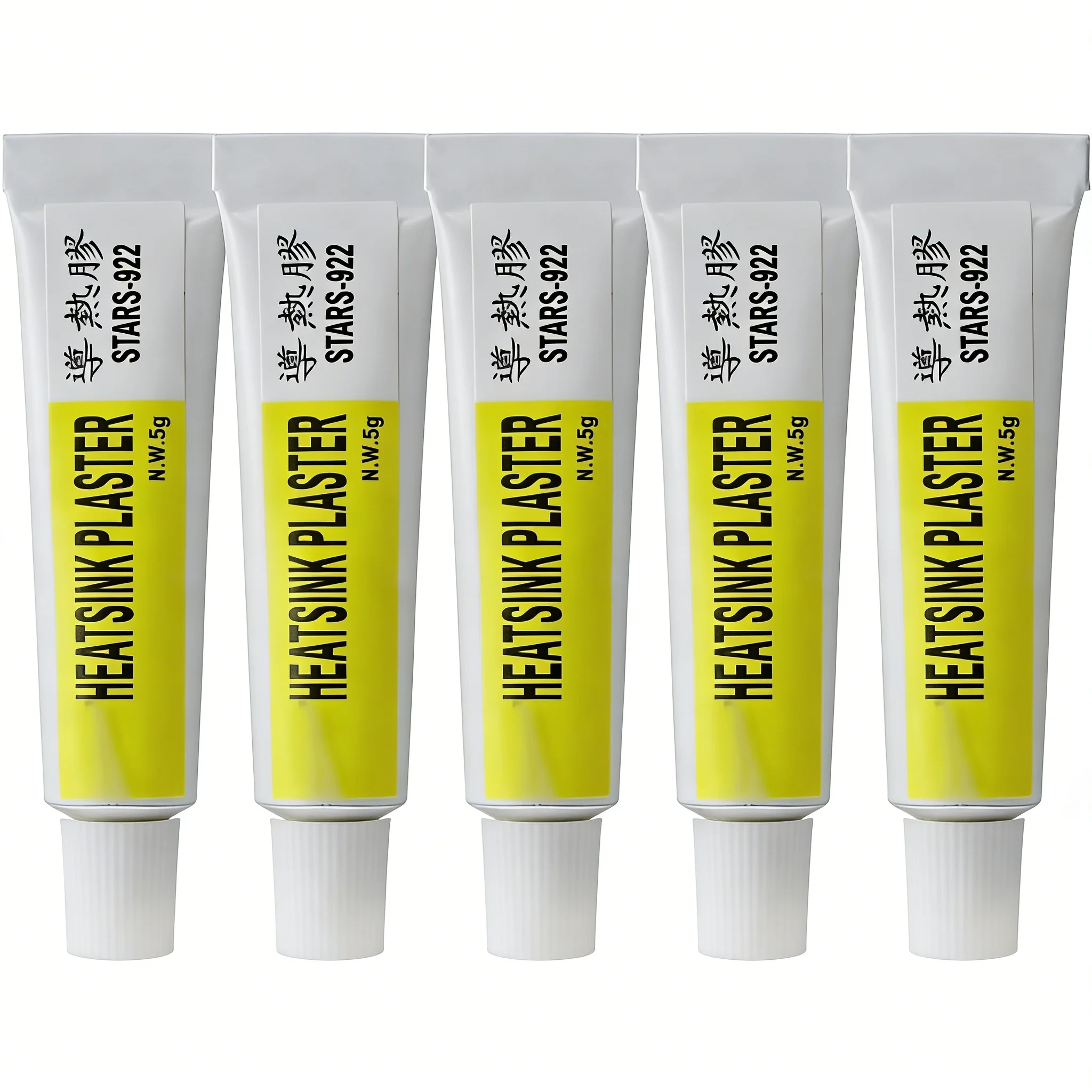 

5 шт. Термопроводящий клей для радиаторов, силиконовый термопаста, вязкий силиконовый клей