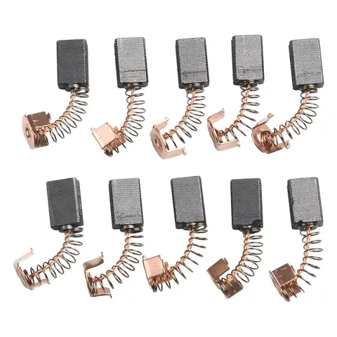 10pcs Electric Motor Carbon Brushes 5x8x12mm For Black Decker Angle Grinder G720 Replacement-Parts Power Tools Accessories