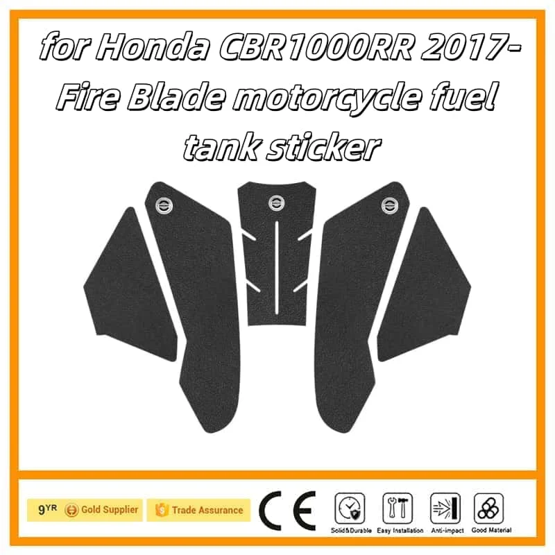 

Motorcycle Sticker Tank Non Slip Tank Traction Side Pad Protective Decal for Honda CBR1000RR 2017-2019