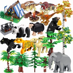 MOC Creative Build Bricks Tree Sets Garden Plant Forest Model DIY Assemble Natural City Street View Park Jungle Bricks Toys