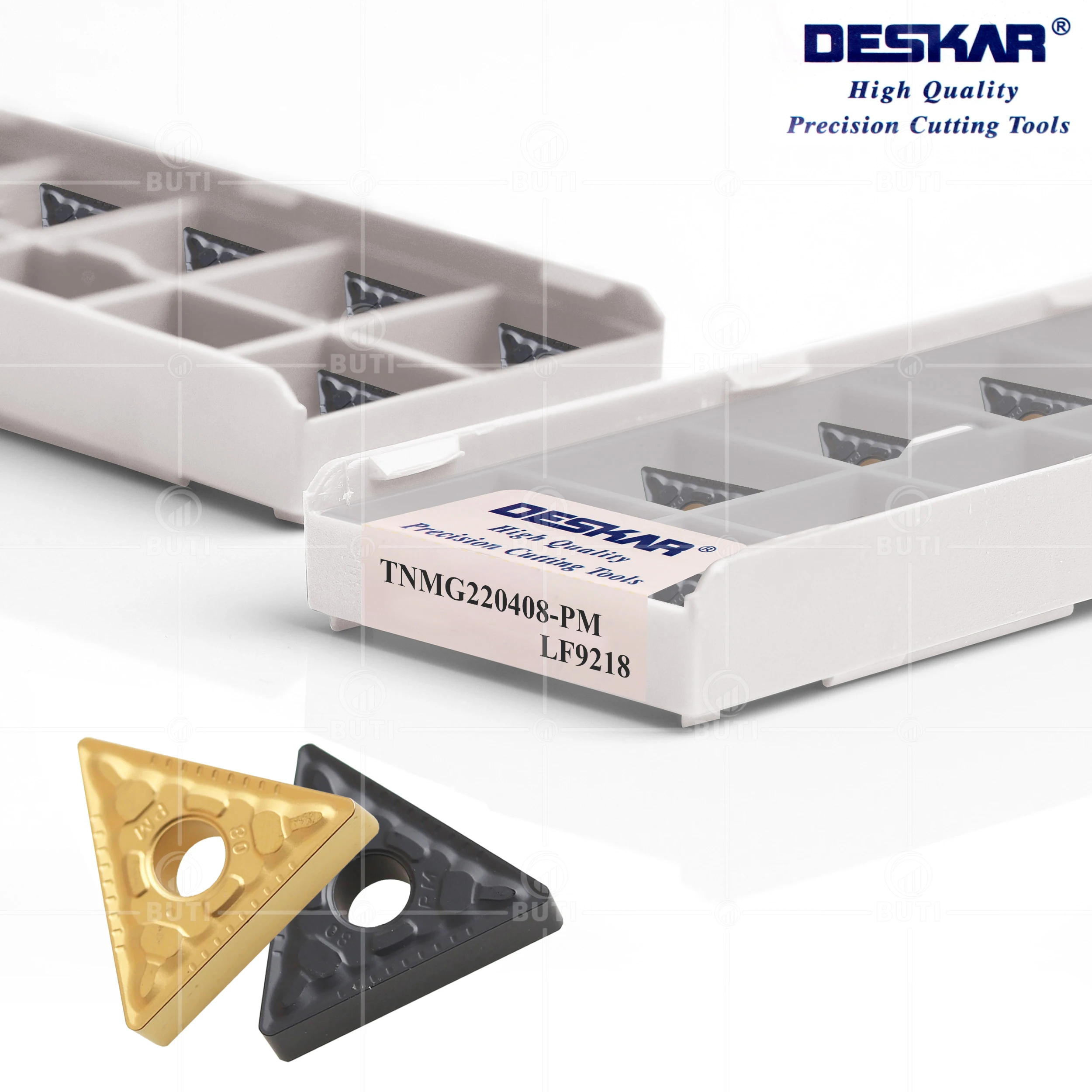 Imagem -02 - Deskar-cnc Carbide Insere Ferramentas Peças para Peças de Aço Ferramentas de Torneamento Cortador de Torno Tnmg220408-pm Lf9018 Lf9118 Lf9218 100 Original