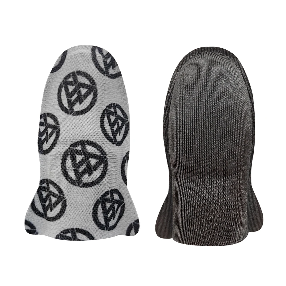 1 Pair Finger Cover 24-Pin Sensitive 0.3mm Touch Screen Thumb Gloves Anti Slip Finger Thumb Sleeve Breathable for PUBG Mobile