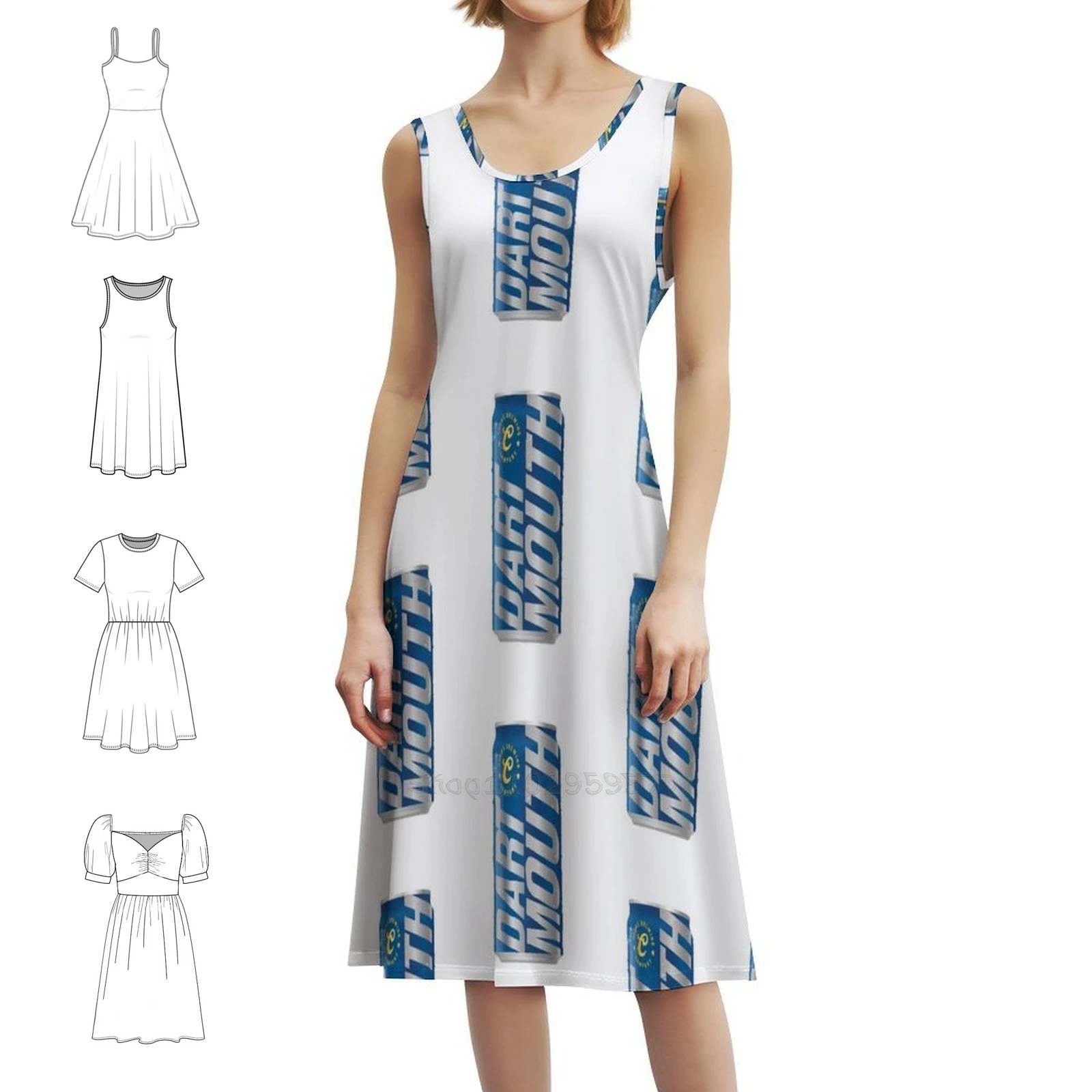 فستان Dartmouth Keystone مثير للإجازات للنساء على الشاطئ وحفلات أعياد الميلاد فستان قصير Dartmouth Keystone Keystone فستان نسائي خفيف #1