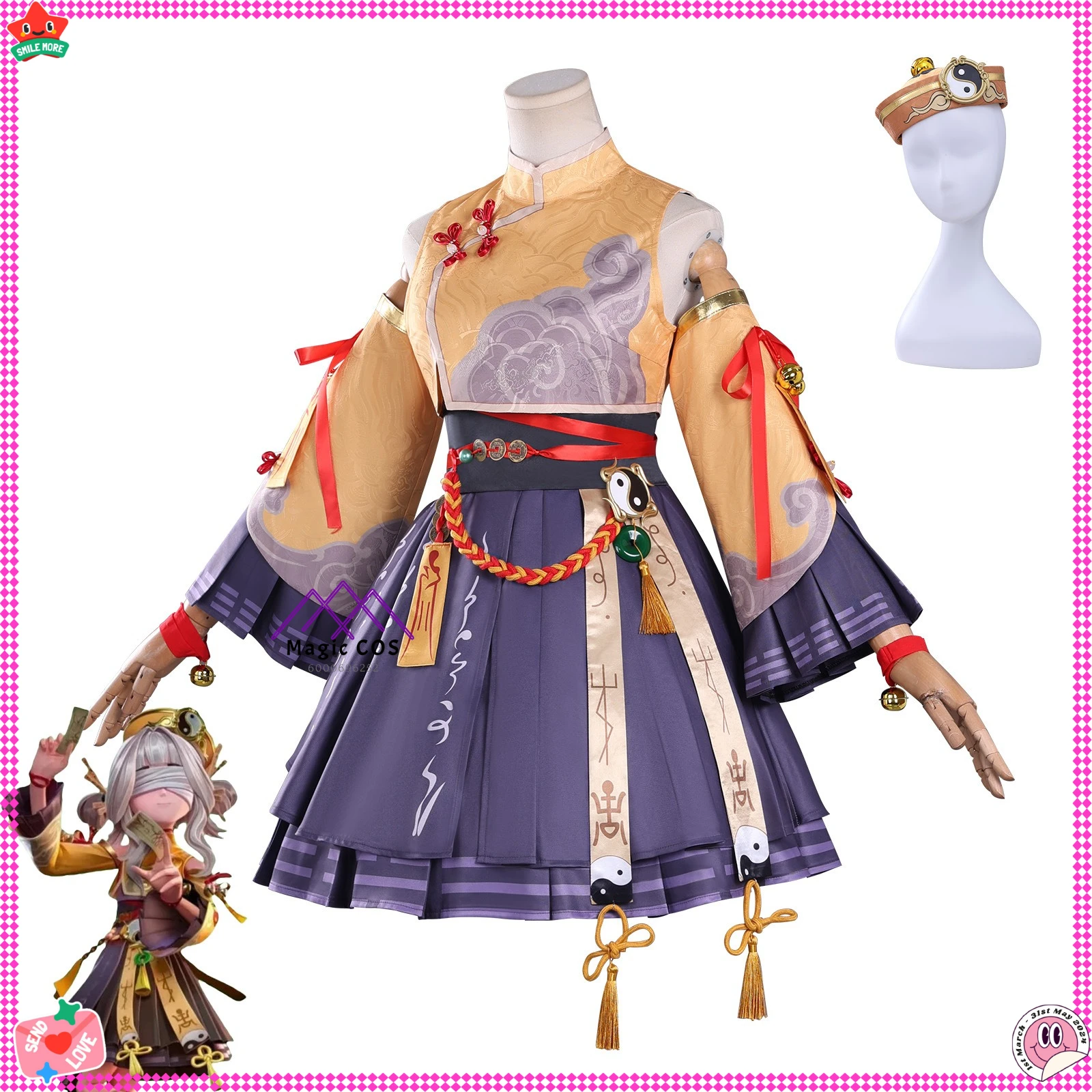 

Hot Game Supernatural Action Team Cosplay Costume Anime LiLi Role Playing Uniform Dress with Hat Women Adult Comic Con Halloween