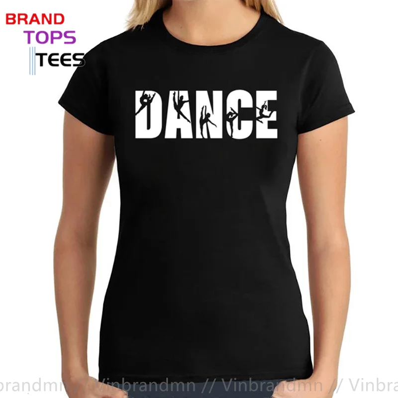 Dancing Print Women T-shirt Gymnast Heartbeat Ballet Dancer Tops Born To Dance T Shirt Just Dance Tees Woman Teacher Girls Shirt