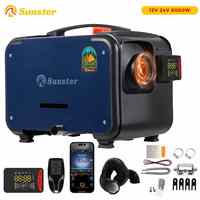 8KW 12V&24V portable Diesel Air Heater bluetooth App & Remote Control Ultra quiet Night Heater for RV car campervan tent home