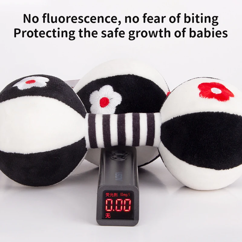 2 pièces bébé hochets doux nouveau-né jouets poignée bébé hochets jouets bébé haltère jouet Shaker froissé grinçant sensoriel apaisant jouet