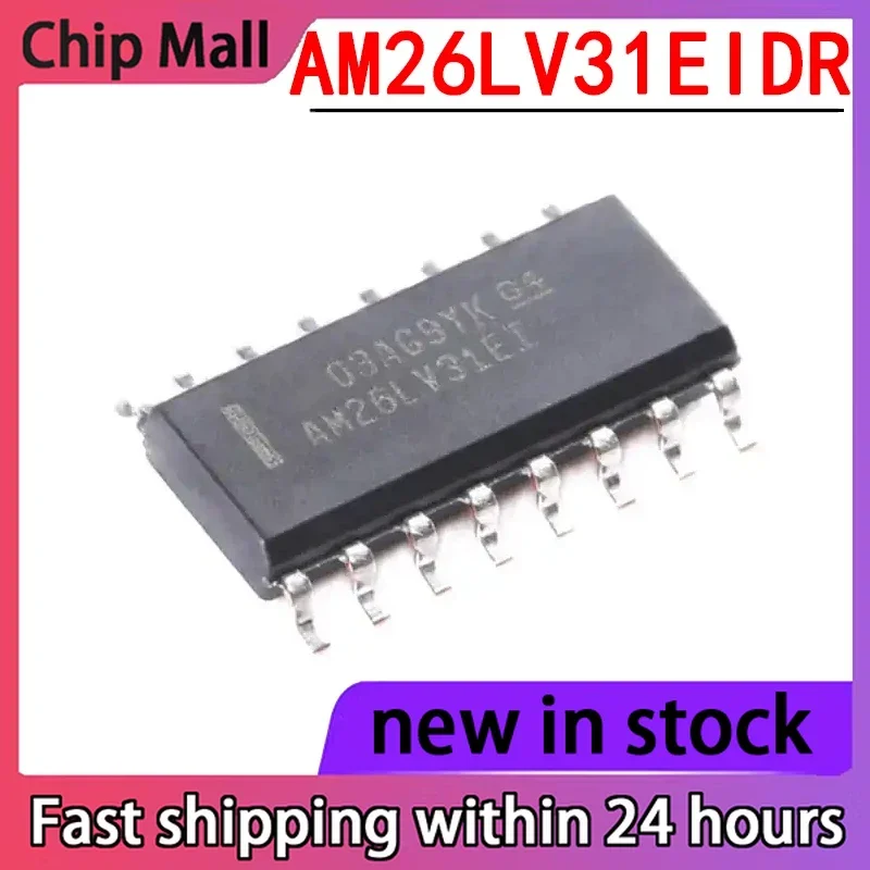 2PCS Imported AM26LV31EIDR Packaged SOP Four Way Differential Line Driver