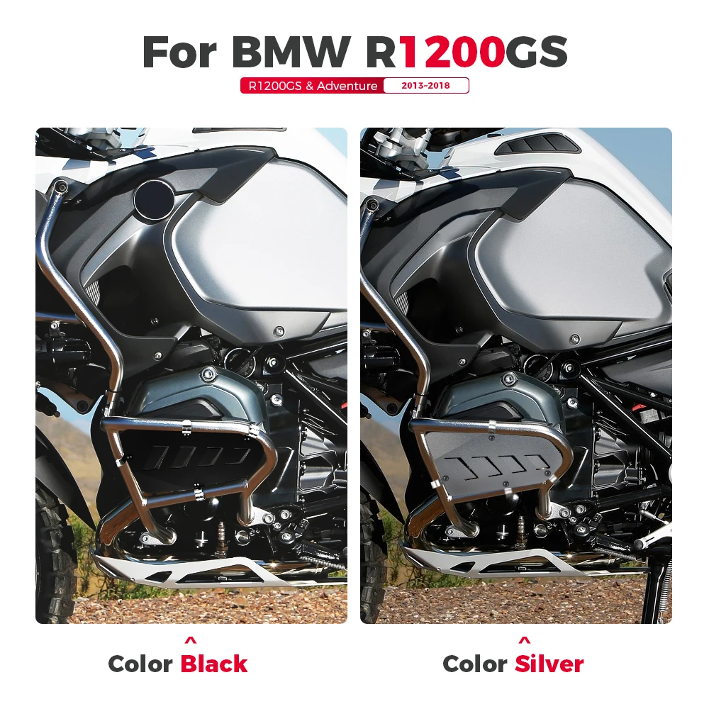 STAINLESS STEEL CYLINDER GUARD FOR BMW CRASH BARS FOR BMW R1200GS LC R1200GSA ADV 1200GS R1200 2013 2018 2014 2015 2016 2017