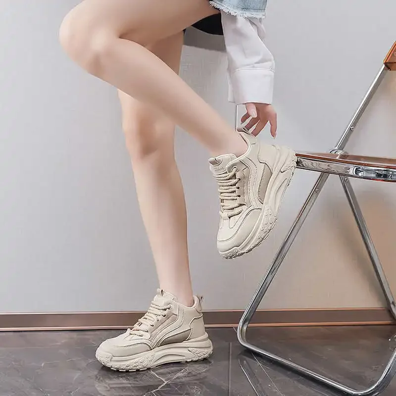 الهيب هوب الجلود الطبيعية عالية قمم أحذية رياضية الأحذية النسائية حجم 46 الأزرق المرأة أحذية رياضية نمط جديد شخصية Krasofka الحياة #3