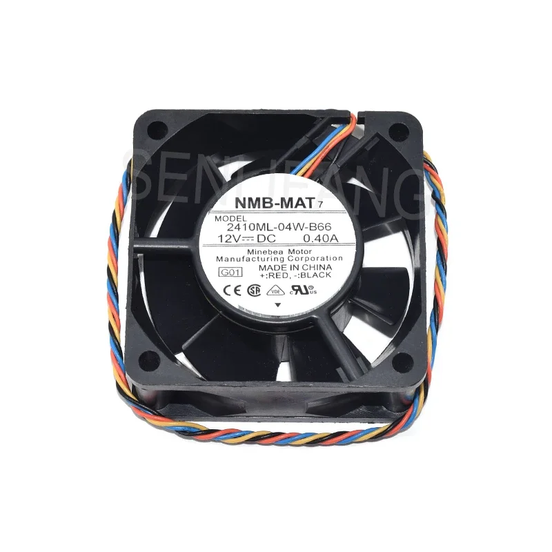 

For NMB-MAT 2410ML-04W-B66 DC12V 0.4A Four Lines Cooling Fan