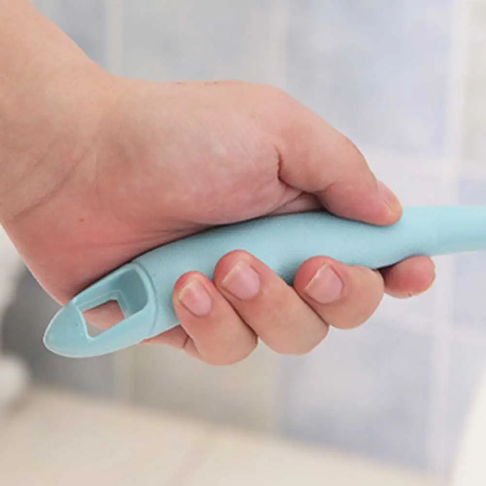 

3pcs Toilet Brush Set High Quality Double-Sided Scrubbing Bathroom Cleaning Tool Non-Slip Handle Hook Design For Home Hotel