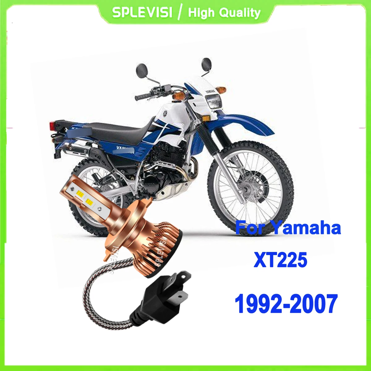 

LED H4 Motorcycle Bulb High/Low Beam- projecting crisp cutoff line For Yamaha XT225 1992 1993 1994 1995 1996 1997 1998 1999-2007