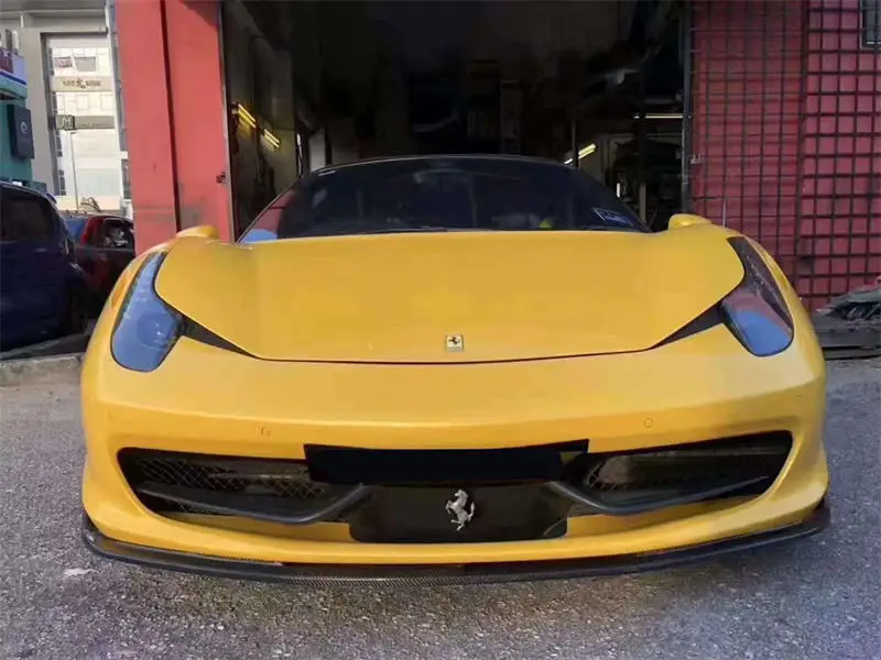 

For Ferrari 458 V Style Carbon Fiber Body Kit Front Lip Side Skirts & Rear Diffuser Spoiler Exterior Accessories Used