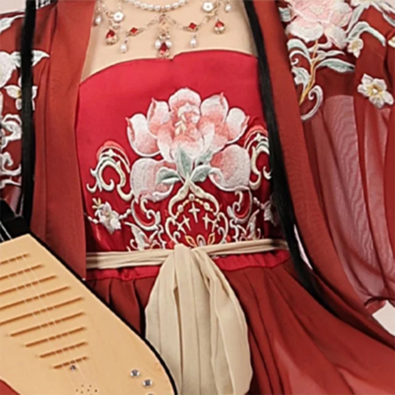 Chinesischen Stil Traditionellen Hanfu Cosplay Kostüm Prinzessin Kleider Frauen Alten Volkstanz Bühne Verbesserte Elegante Schöne Hanfu