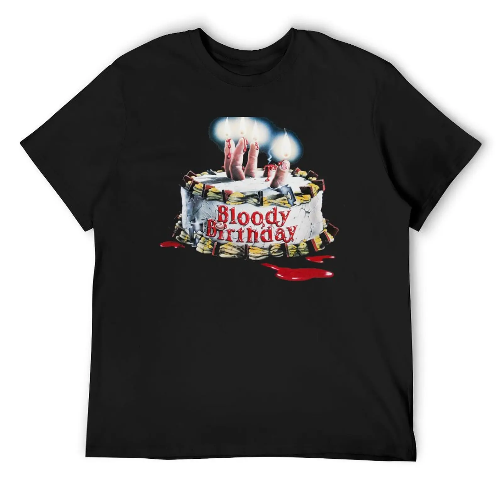 Bloody Birthday T-Shirt aesthetic clothes customs graphic t shirt vintage men t shirts high quality