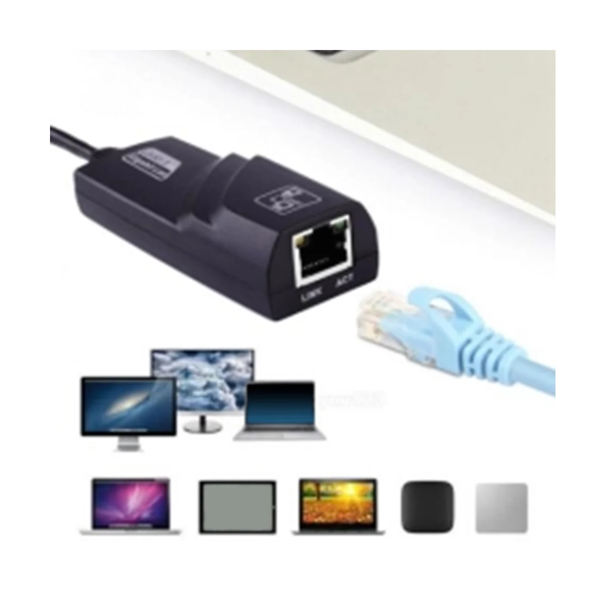 USB 3.0 para Gigabit LAN Card, Adaptador Ethernet, 1000 Mbps Placa de rede para Android, TV, Computador portátil, desktop