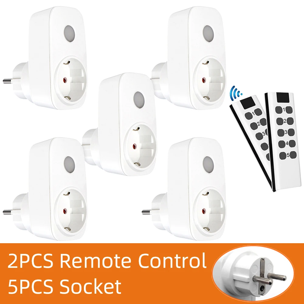 French EU Socket Smart Plug Wireless RF Switch 433Mhz Universal Remote Control Controller 16A Programmable Electrical Outlets