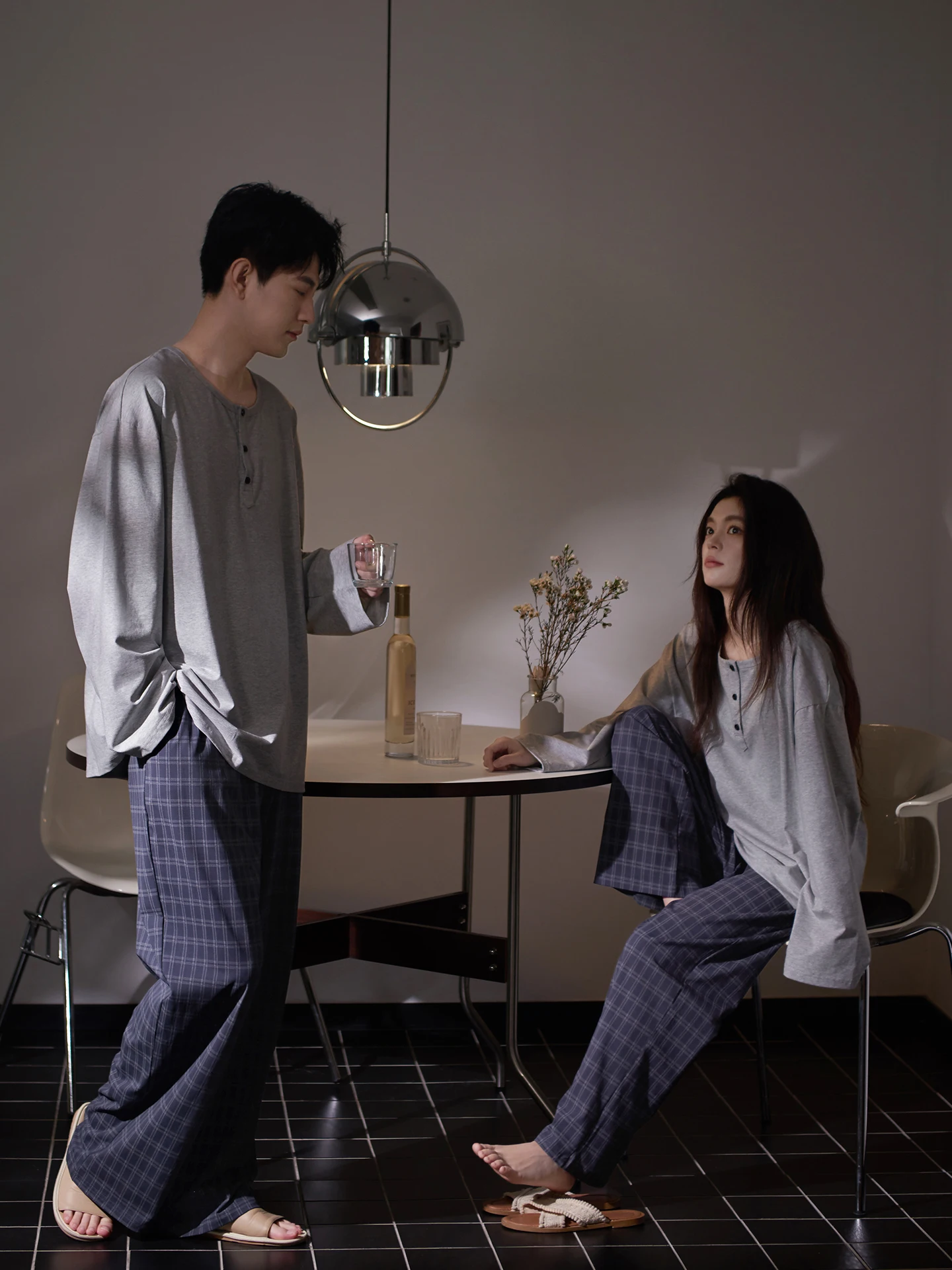 mrs-si-li-couple's-home-wear-long-sve-cotton-pajamas-for-women-outdoors-suitable-men's-home-clothes-soft-breathable-knitted