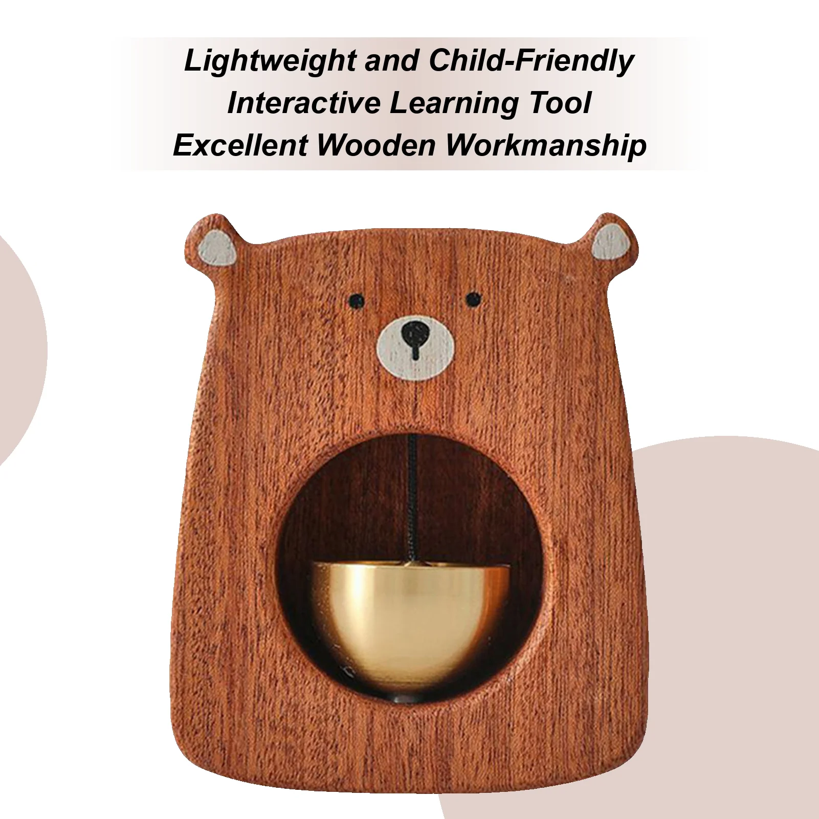 

Украшение дверного звонка, очаровательный деревянный колокольчик-колокольчик с четким звуком, настольный орнамент, интерактивный дверной звонок, игрушки для детей