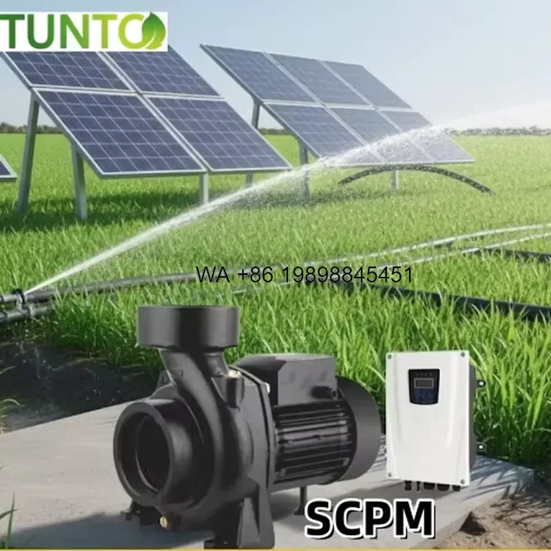 Wmwmnu Solar Surface Pump 1 Inch Solar Irrigation Booster Pump Kit for Garden Farm Water Pressure Systems