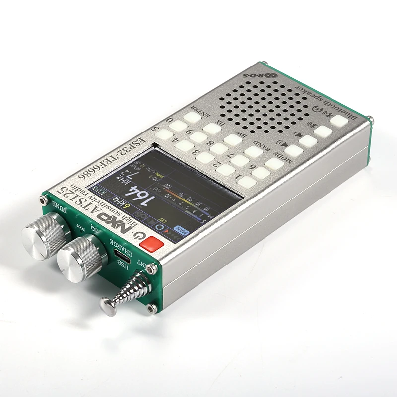 Receptor de radio Bluetooth de alta sensibilidad ATS125 PE5PVB ESP32-TEF6686 LW AM FM Banda completa de onda corta