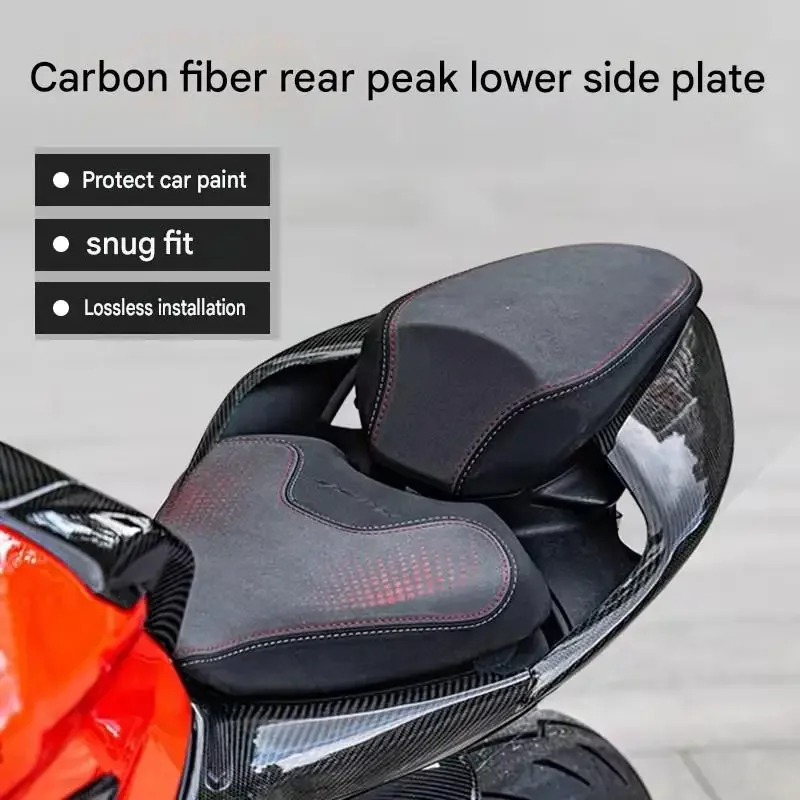 【Precise Fit】Motorcycle Carbon Fiber Rear Seat Side Fairing Panel Fit QJMOTOR SRK921RR SRK 921 RR Body Decorative Cover Parts