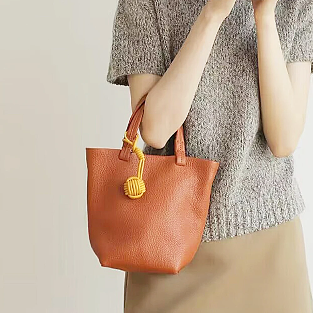 Luxus PU Leder Handgemachte Taschen Anhänger Schöne Weben Ball Mode Zubehör Kreative Dekoration Für Handtasche Großhandel Geschenk – Detail 10
